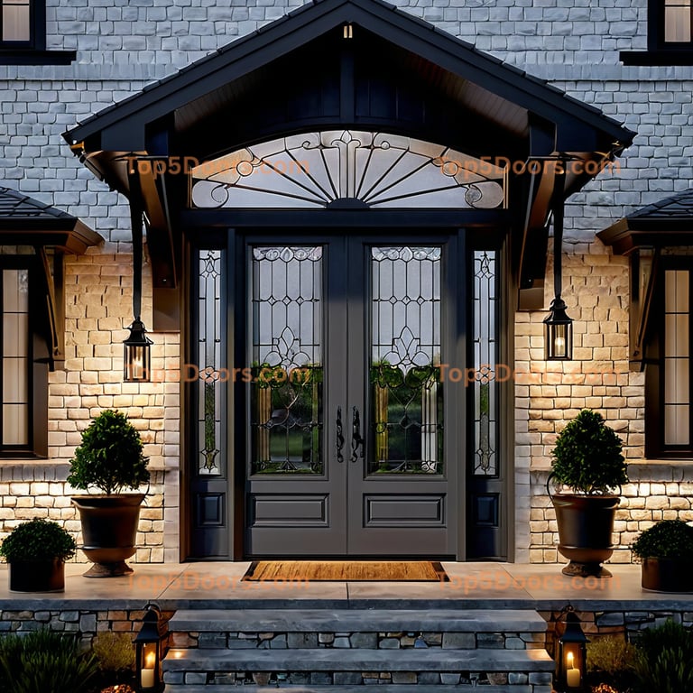 Iowa patio sliding door french provincial Door