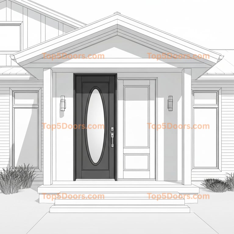 Iowa pivot contemporary Door