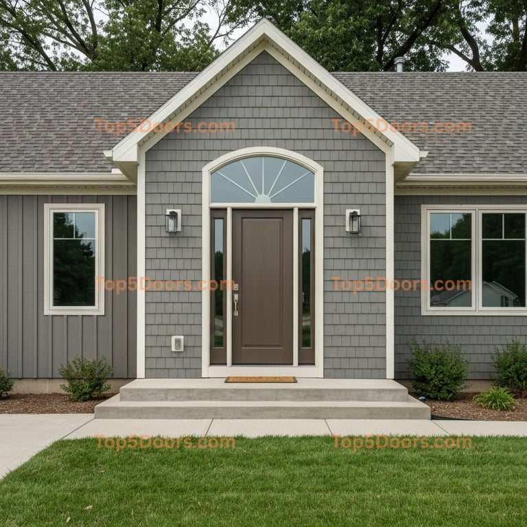 Iowa single cape cod Door