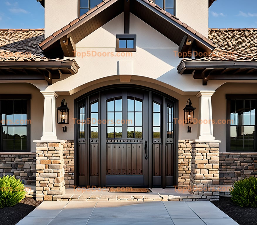 Iowa solid panel southwestern Door