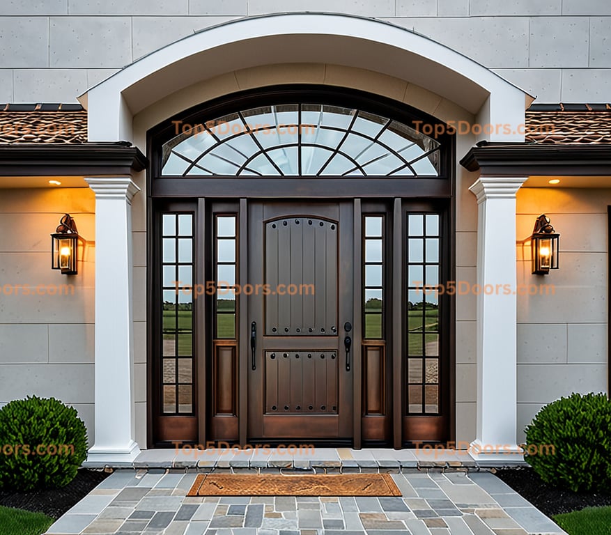 Iowa solid panel mediterranean Door