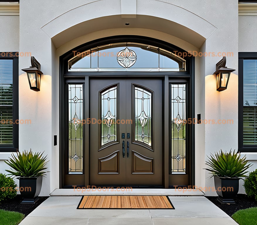 Iowa steel frame mid-century modern Door