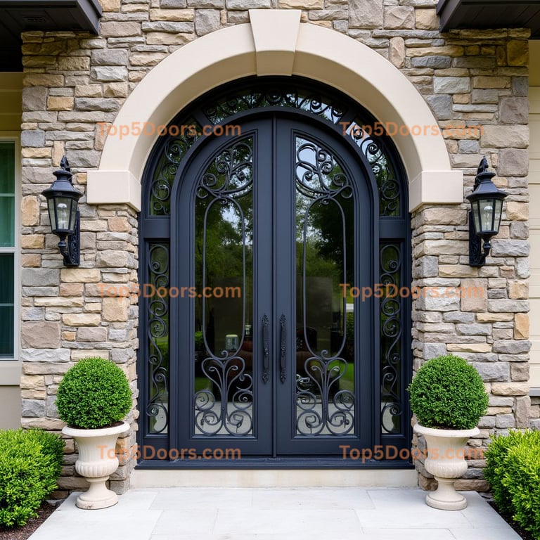 Iowa wine cellar door korean modern Door