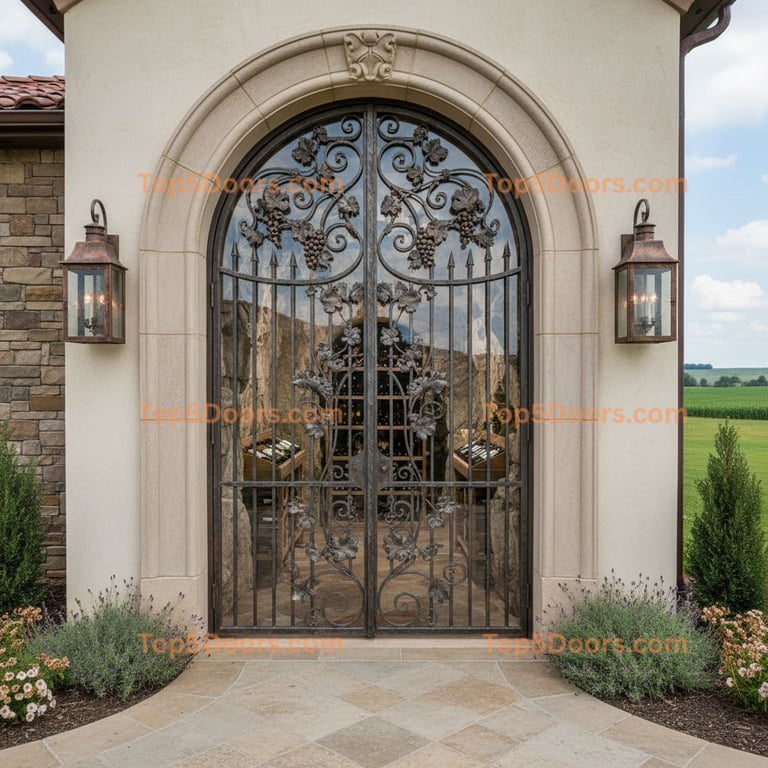 Iowa wine cellar door mediterranean Door