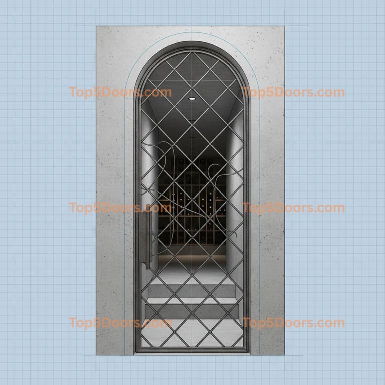 Iowa wine cellar door minimalist Door