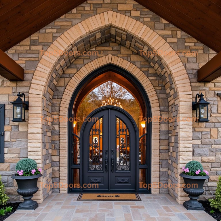 Iowa wine cellar door mountain lodge Door