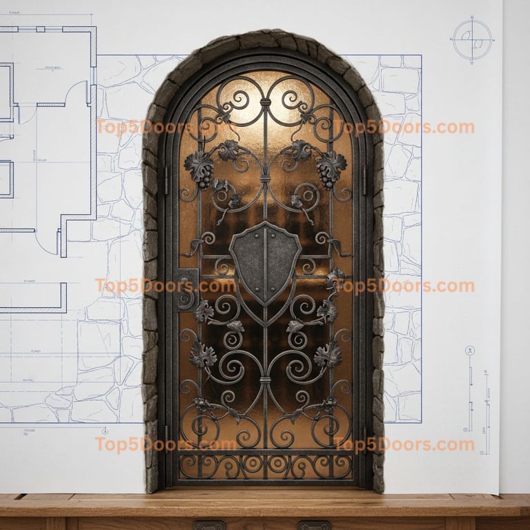 Iowa wine cellar door european classic Door