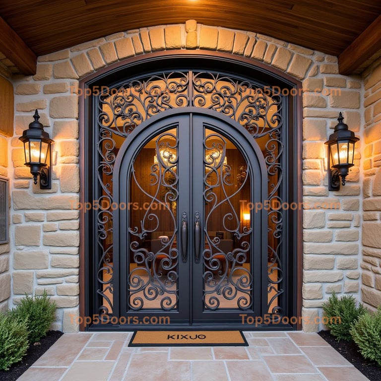 Iowa wine cellar door japanese zen Door