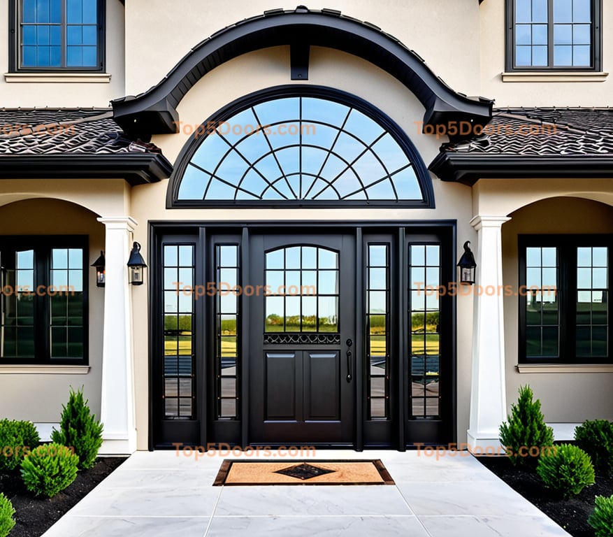 Iowa wrought iron barn door french provincial Door