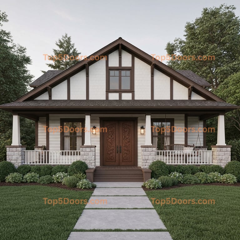 Kansas arched double minimalist Door