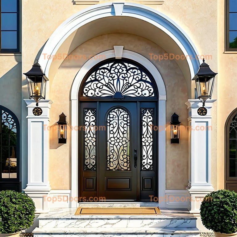 Kansas arched single coastal Door