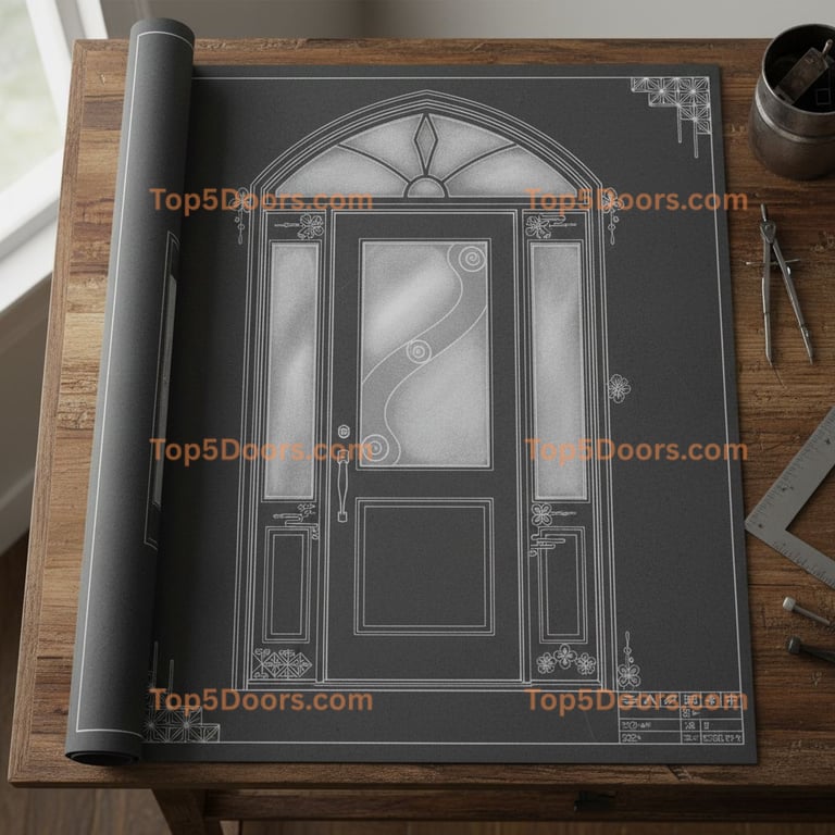 Kansas exterior door japanese zen Door