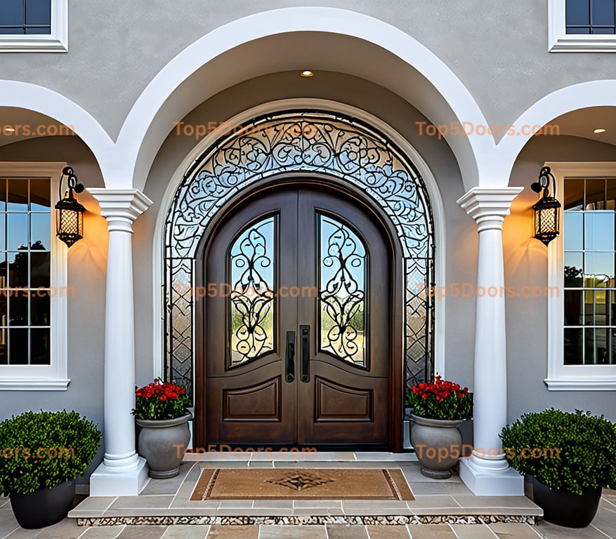 Kansas french door spanish colonial Door