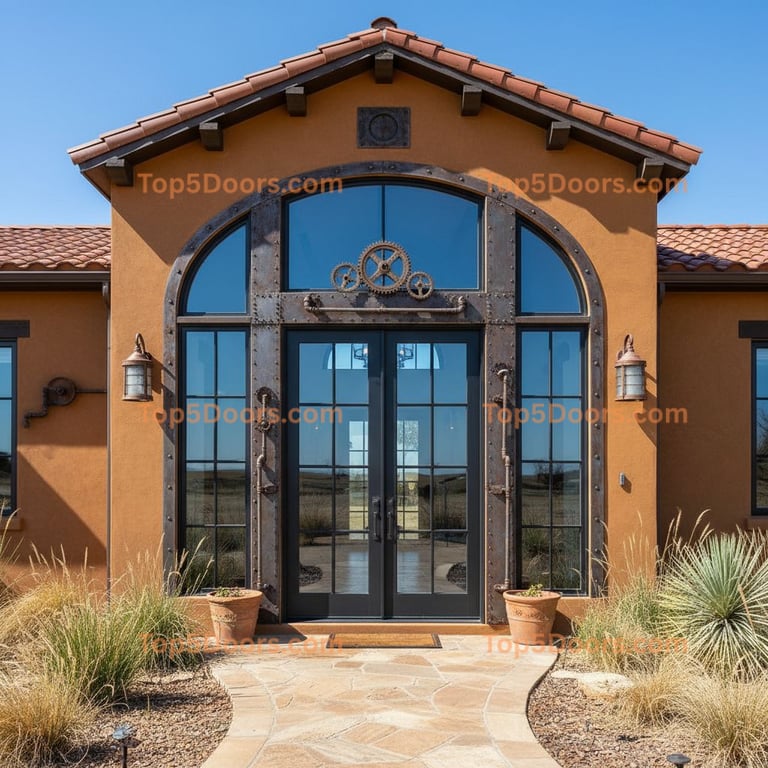 Kansas french door spanish colonial Door