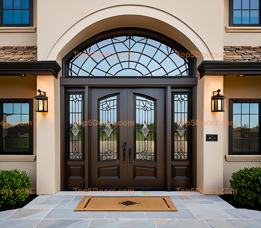 Kansas pivot traditional american Door