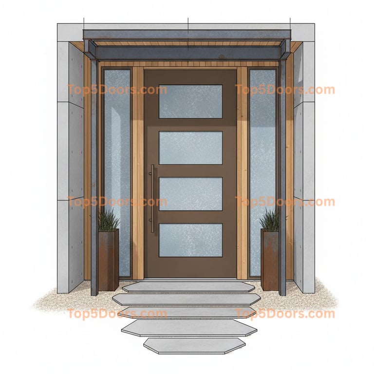 Kansas pivot scandinavian Door
