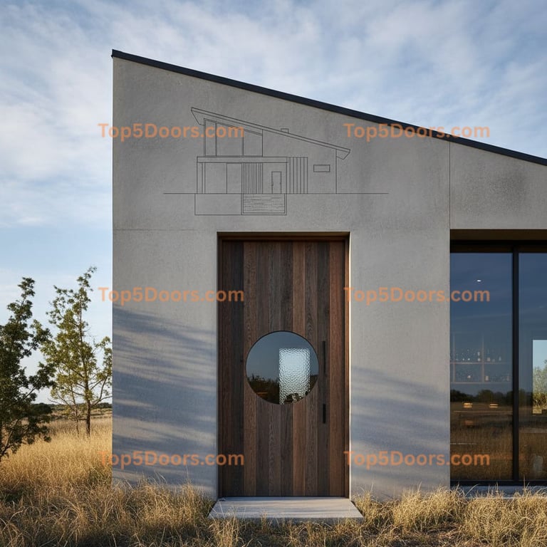 Kansas wine cellar door minimalist Door