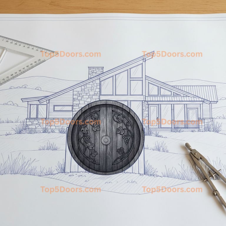 Kansas wine cellar door southwestern Door