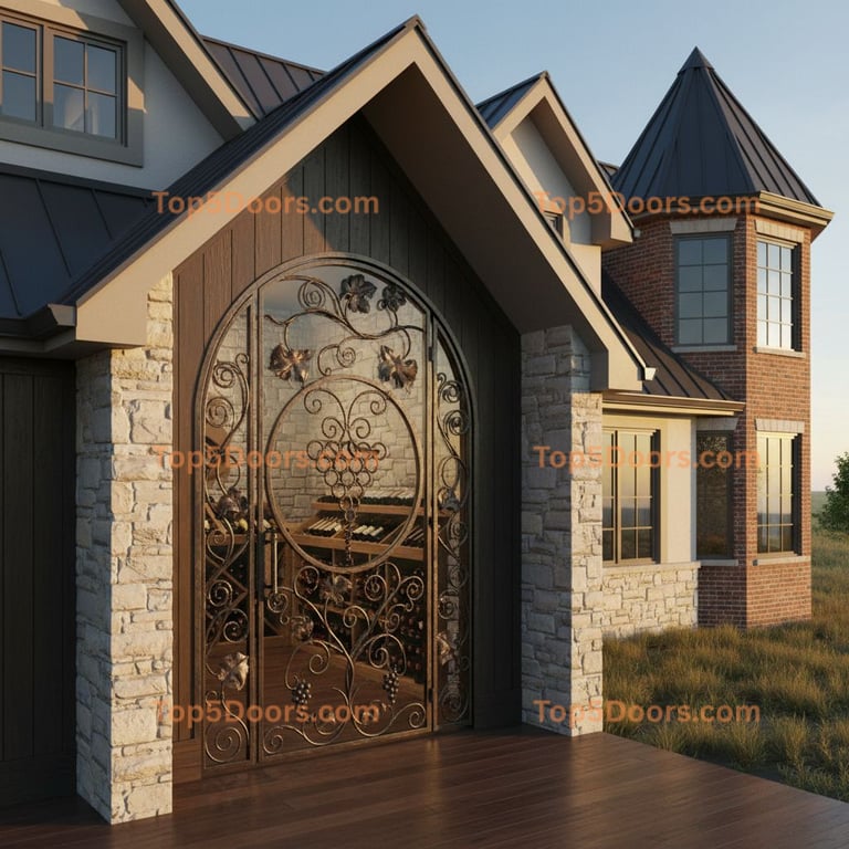 Kansas wine cellar door victorian Door