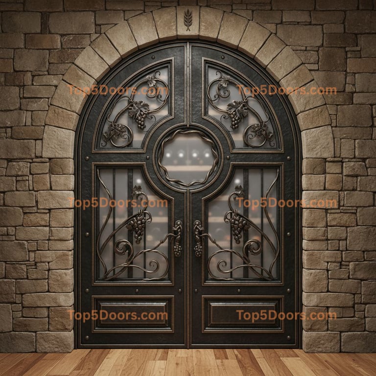 Kansas wine cellar door craftsman Door