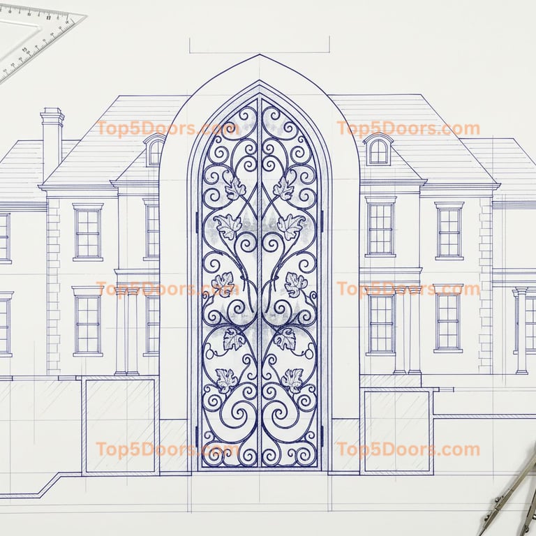 Kansas wine cellar door georgian Door