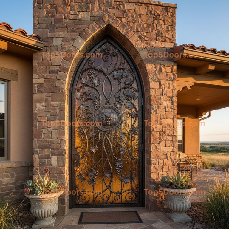 Kansas wine cellar door southwestern Door
