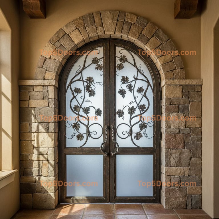 Kansas wine cellar door french country Door