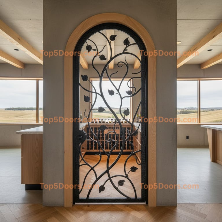 Kansas wine cellar door scandinavian Door