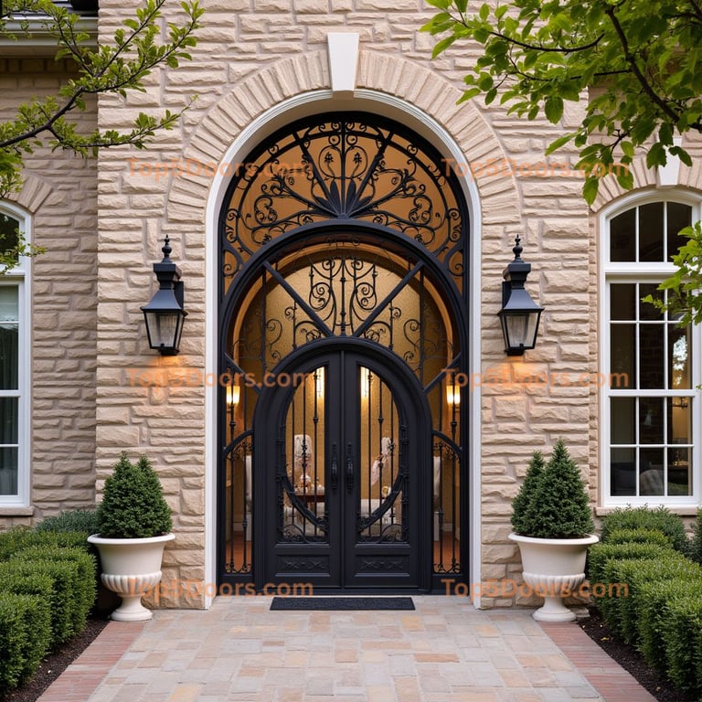 Kansas wine cellar door traditional american Door