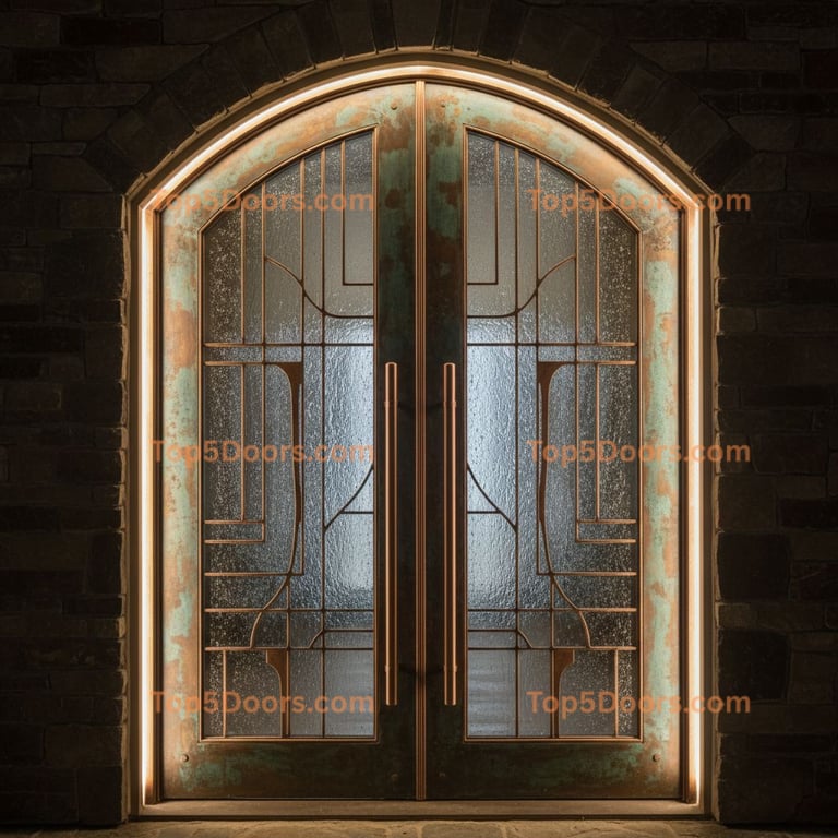 Kentucky arched double korean modern Door