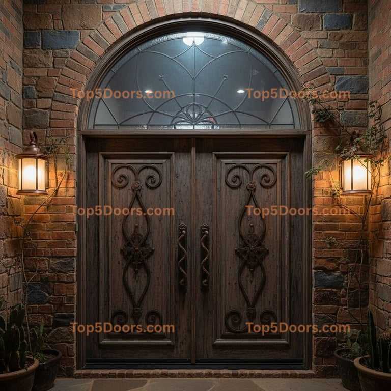 Kentucky arched double southwestern Door