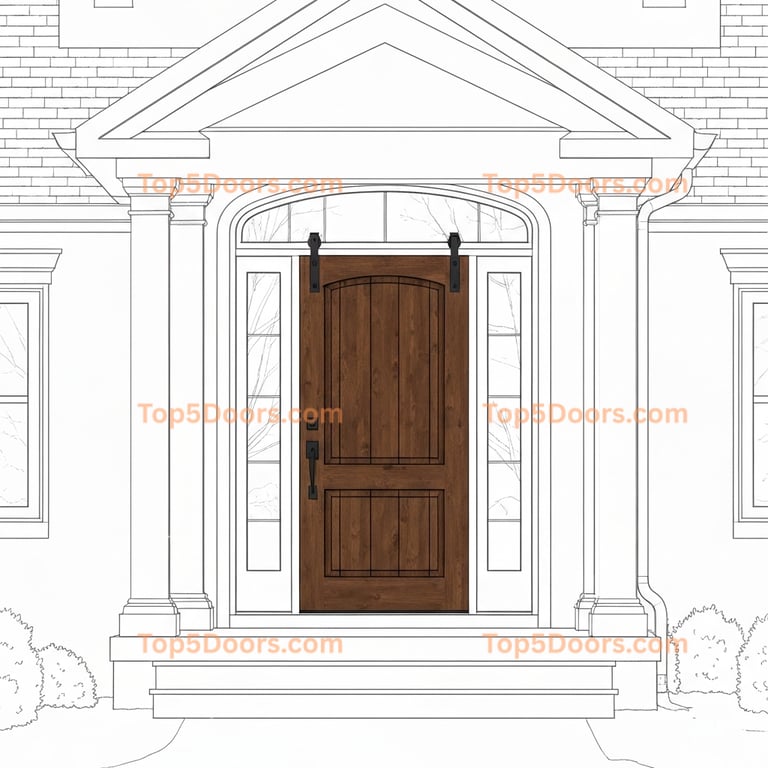 Kentucky barn door european classic Door