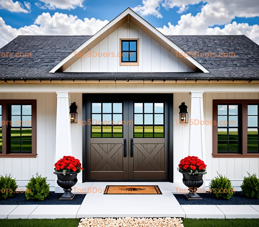 Kentucky barn door modern farmhouse Door
