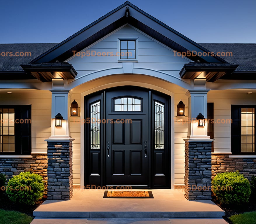 Kentucky solid panel craftsman Door