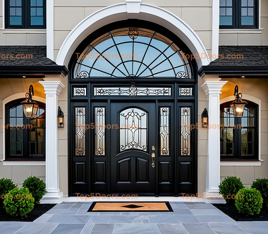 Kentucky steel frame traditional american Door