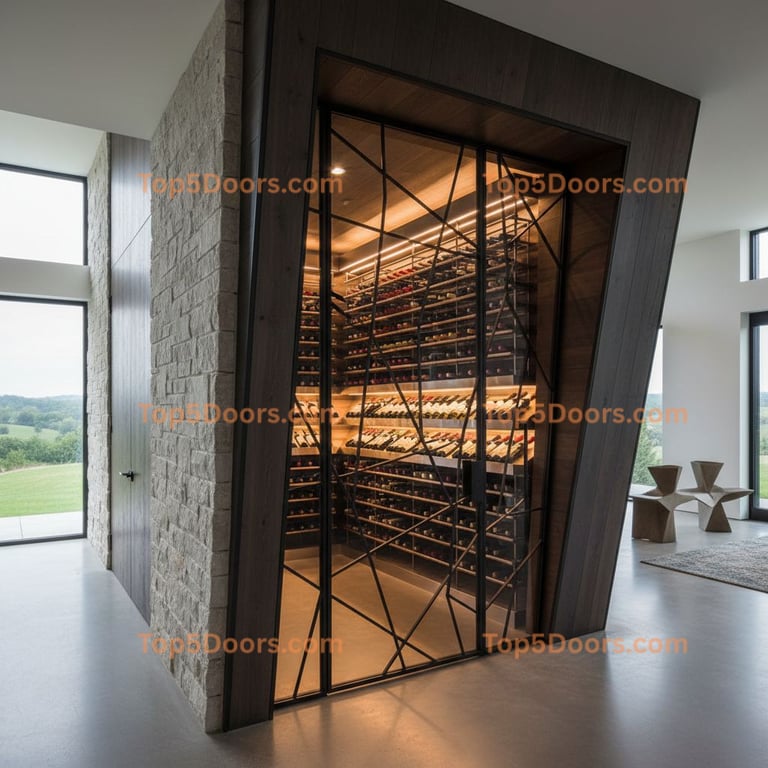 Kentucky wine cellar door minimalist Door