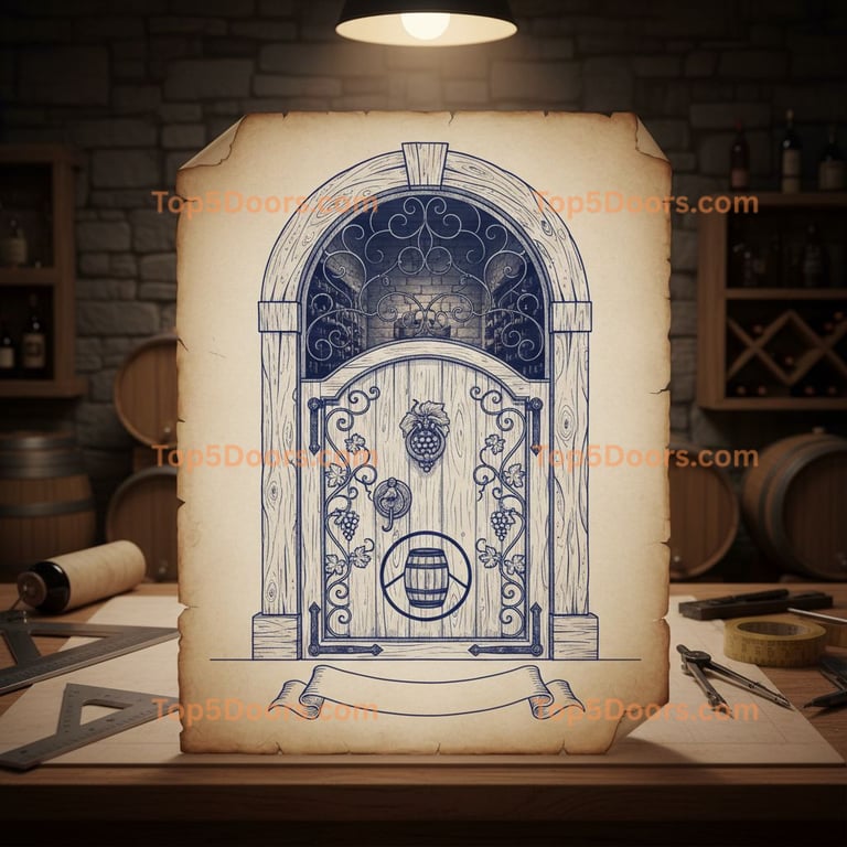 Kentucky wine cellar door spanish colonial Door