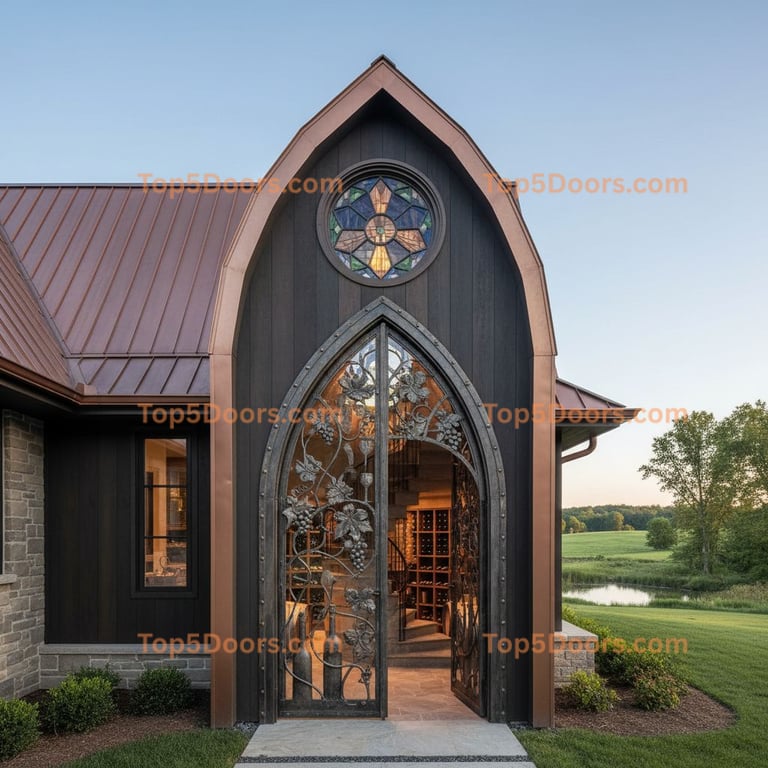 Kentucky wine cellar door korean modern Door