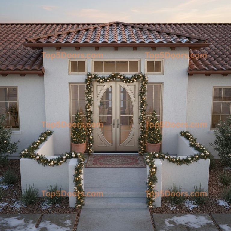 Kentucky wrought iron french door mediterranean Door