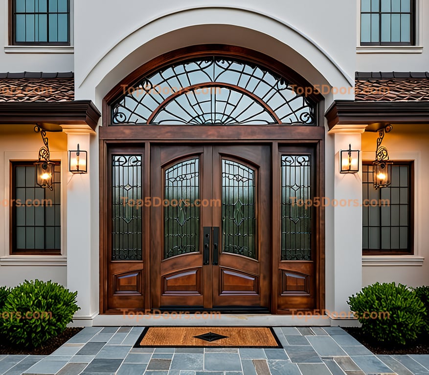 Louisiana arched single korean modern Door