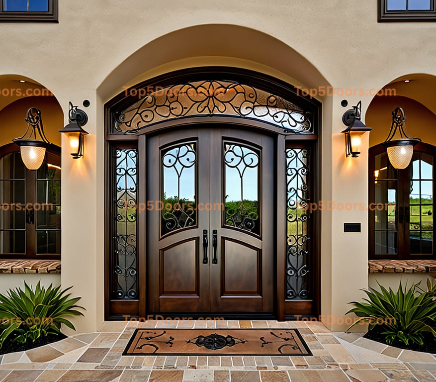 Louisiana barn door spanish colonial Door