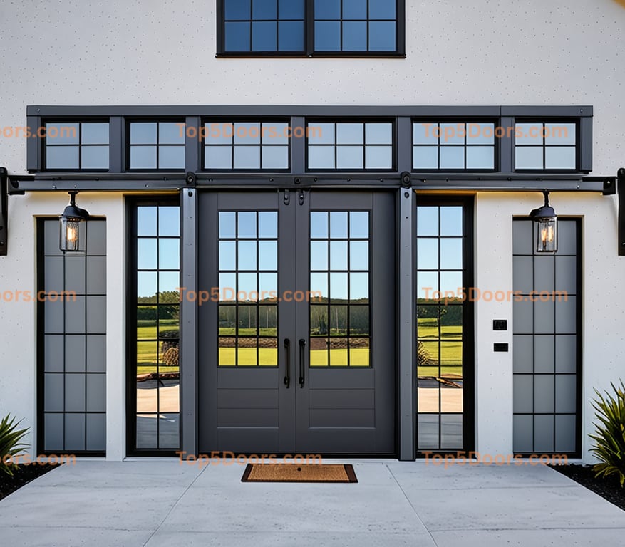 Louisiana barn door japanese zen Door