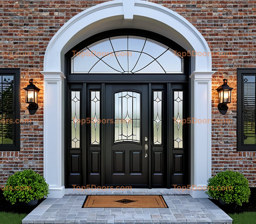 Louisiana glass paneled traditional american Door