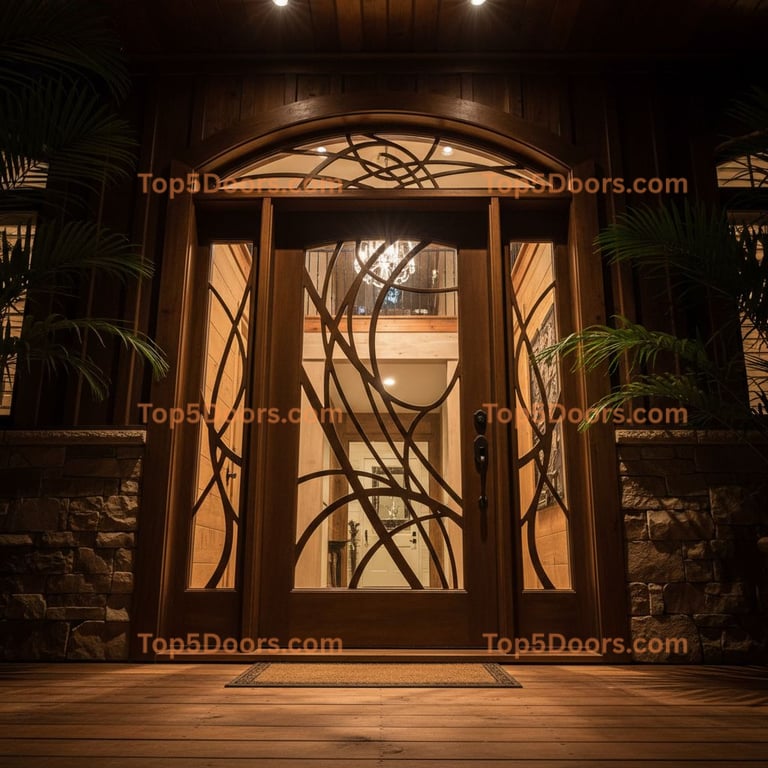 Louisiana pivot craftsman Door