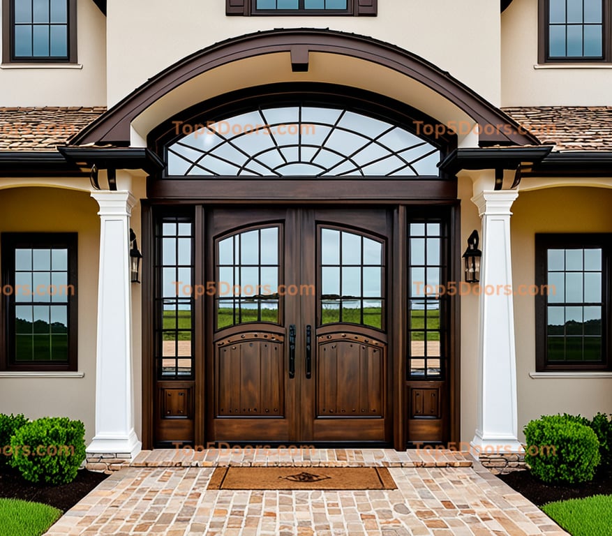 Louisiana solid panel french country Door