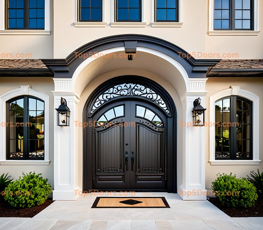 Louisiana solid panel mediterranean Door