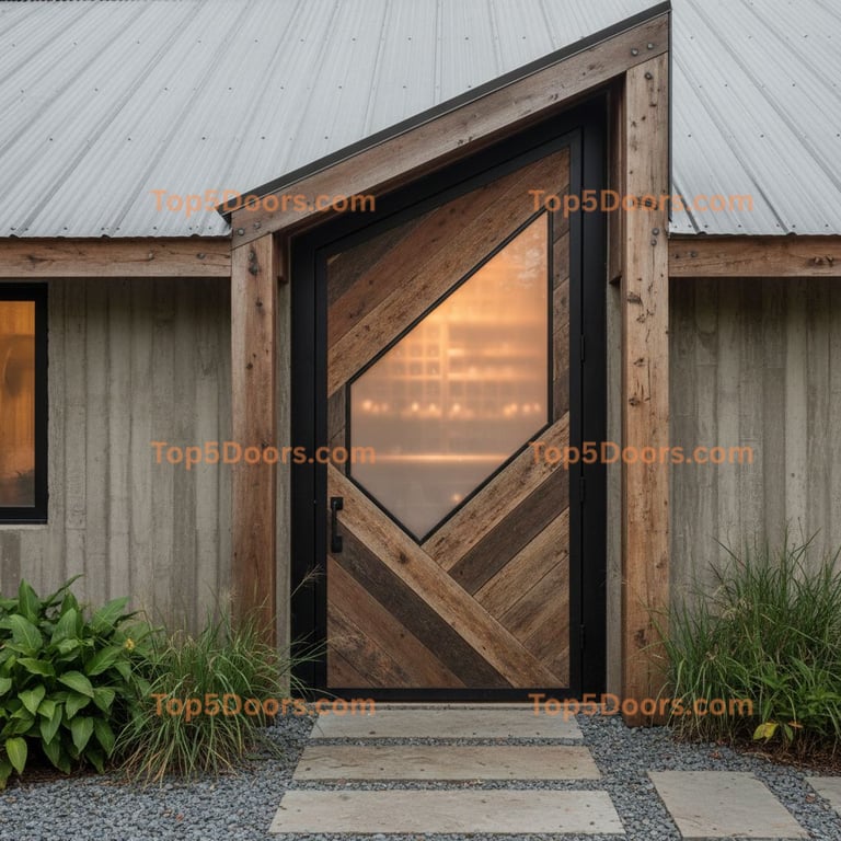 Louisiana wine cellar door industrial Door