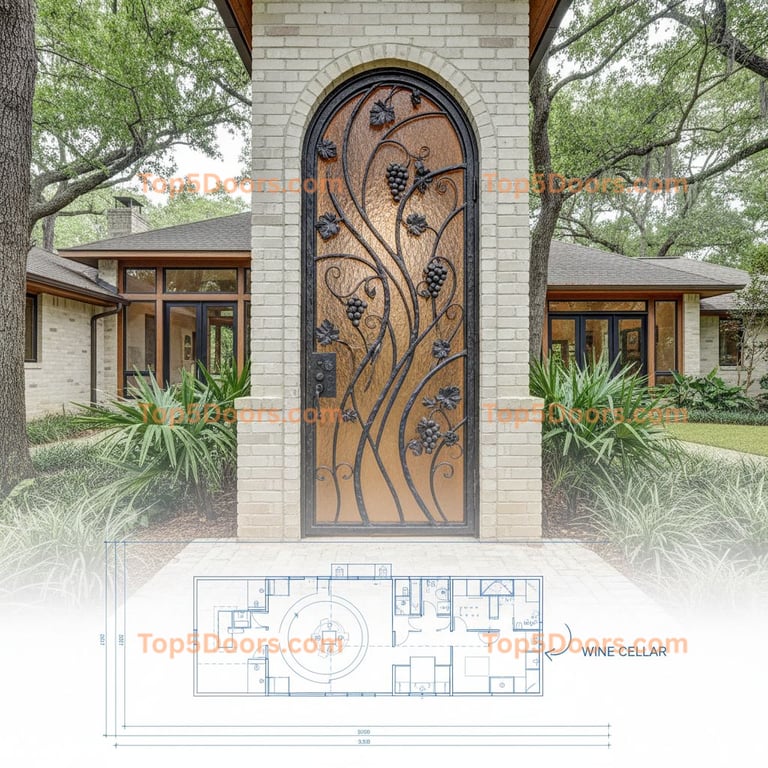 Louisiana wine cellar door korean modern Door