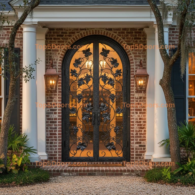 Louisiana wine cellar door georgian Door