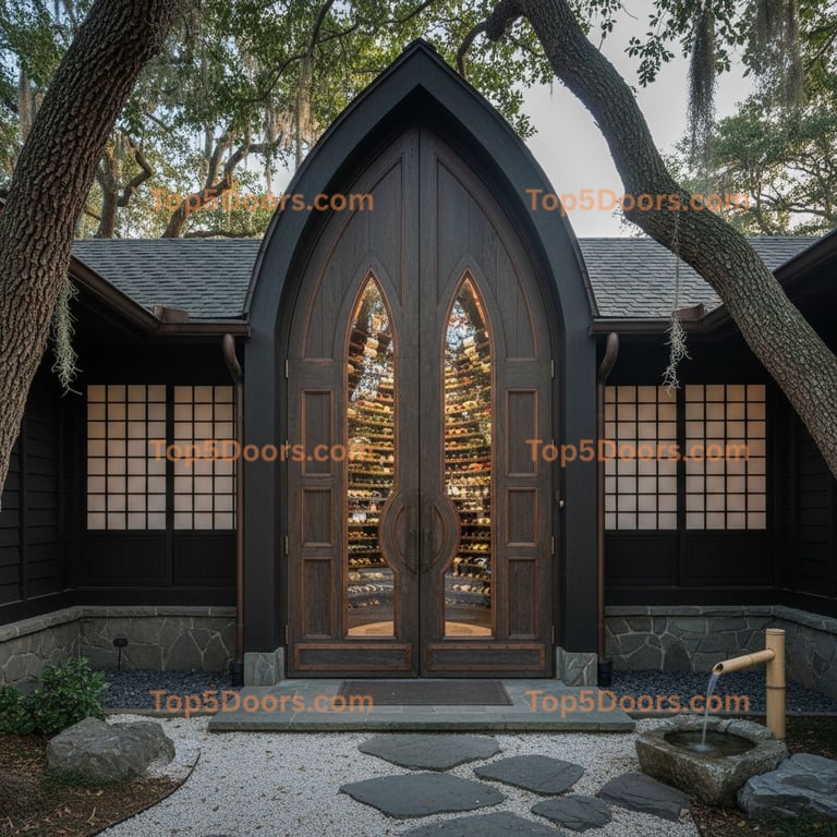 Louisiana wine cellar door japanese zen Door